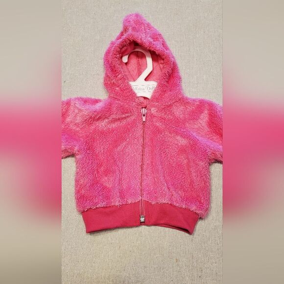 Middleton Reborn Doll Pink Fuzzy Doll Zip Up Hoodie - Picture 2 of 9